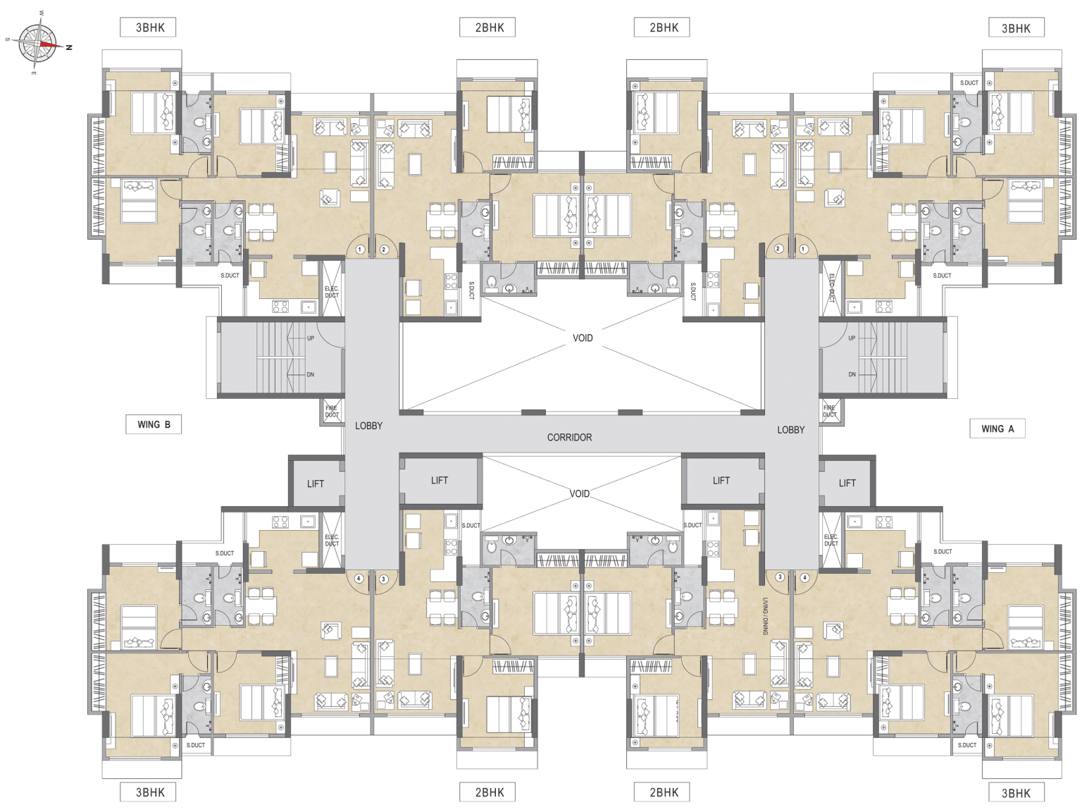 2 BHK, 3 BHK & 4 BHK flats Kapurbawdi Junction, Thane West