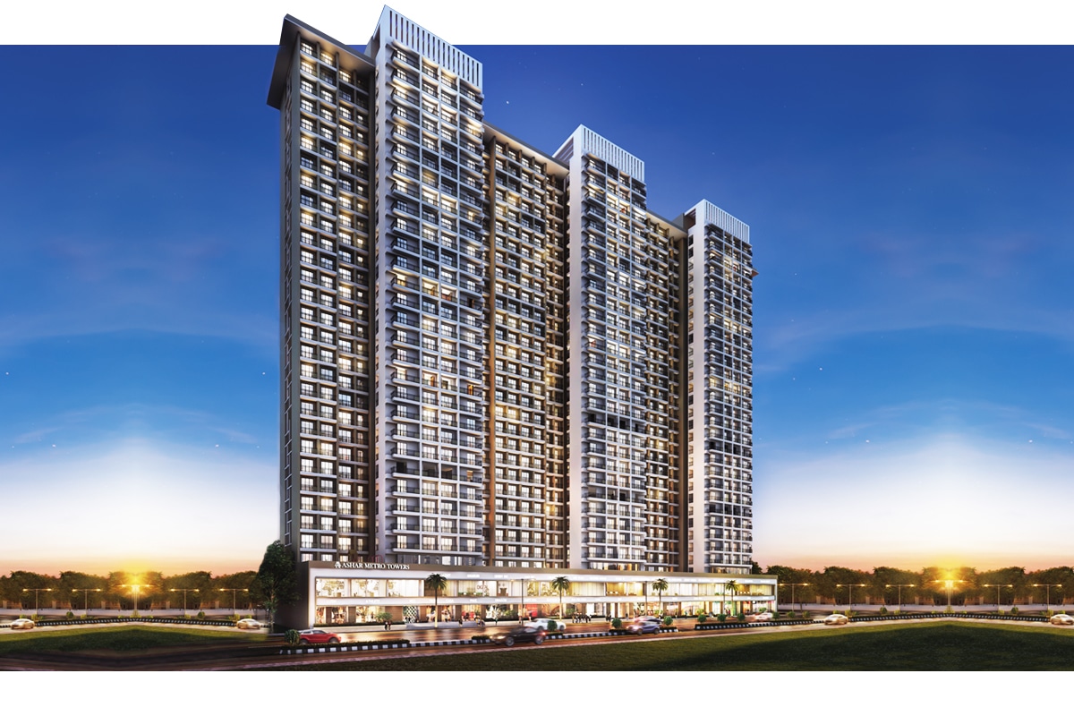 1 & 2 BHK flats for sale in Vartak Nagar, Thane West | Ashar Metro Towers