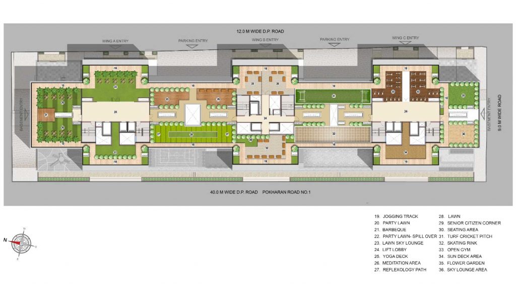 Ashar Metro Towers Terrace Plan